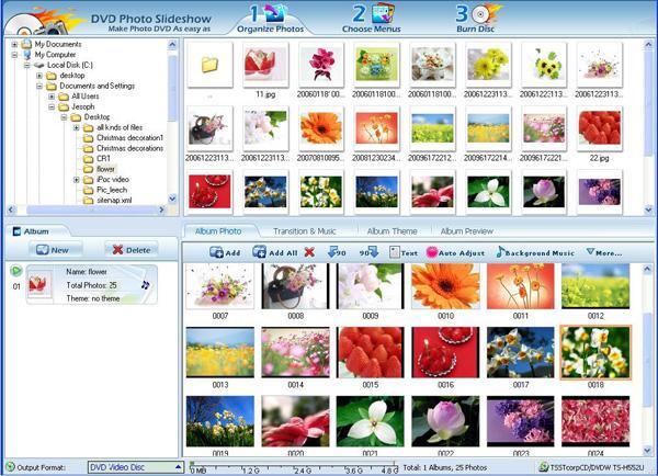 DVD Photo Slideshow Professional Screenshot